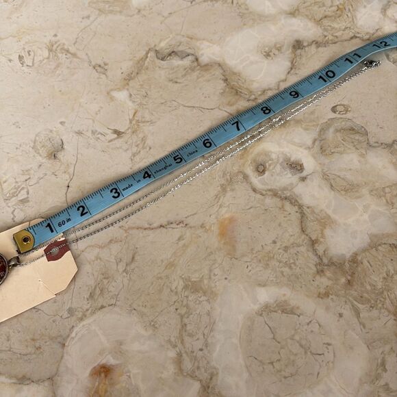 1952 Japan Stamp Pendant Necklace NWOT 22” Chain - Picture 4 of 5